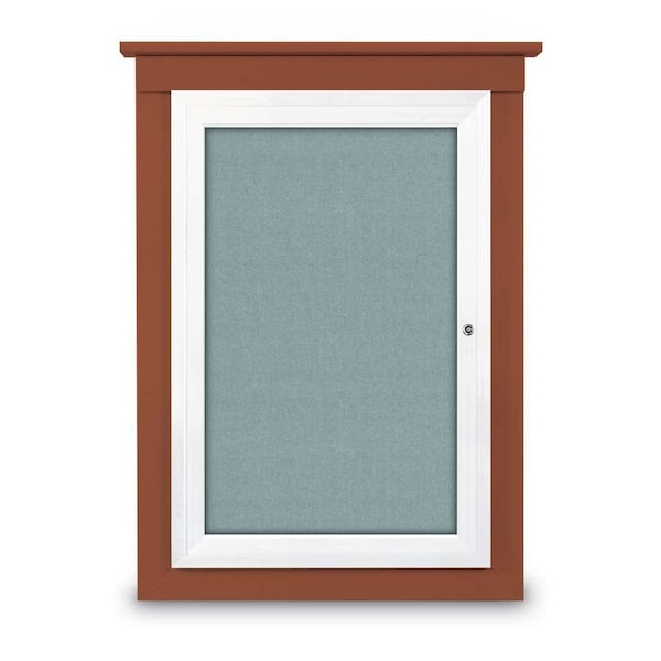 Single Door Enclosed Letterboard, 47"x36